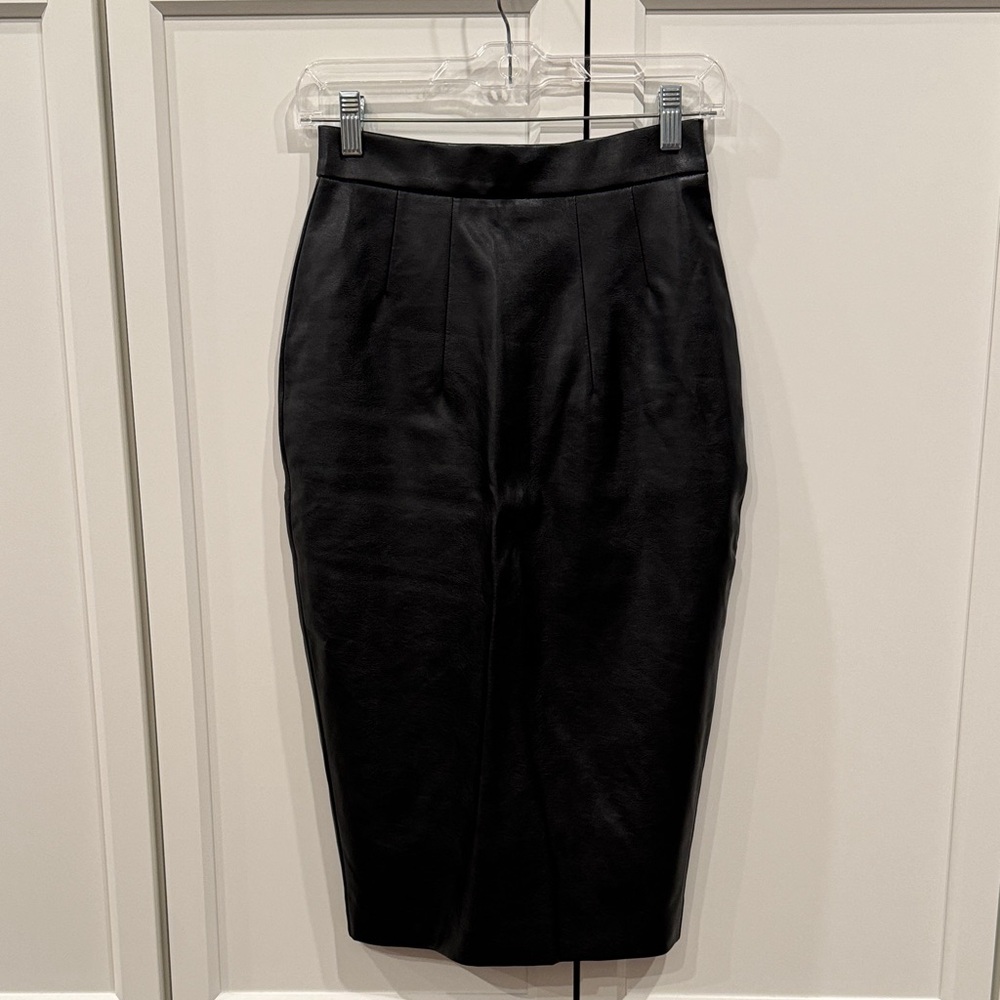 Vixen by Mitcheline Pitt BAD GIRL PENCIL SKIRT IN VEGAN LEATHER